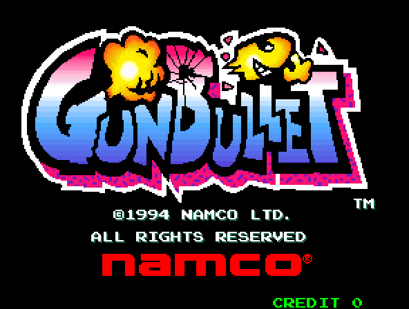 Gun Bullet (Japan, GN1) Title Screen